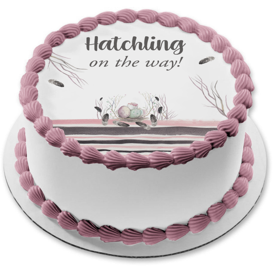 Hatchlings on the Way Edible Cake Topper Image or Strips ABPID56275