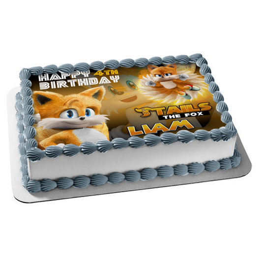 Sonic the Hedgehog 2 Tails the Fox Edible Cake Topper Image ABPID56284