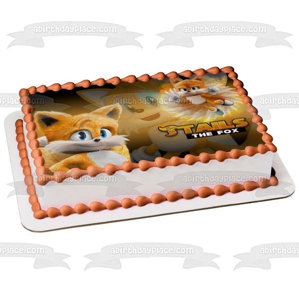 Sonic the Hedgehog 2 Tails the Fox Edible Cake Topper Image ABPID56284