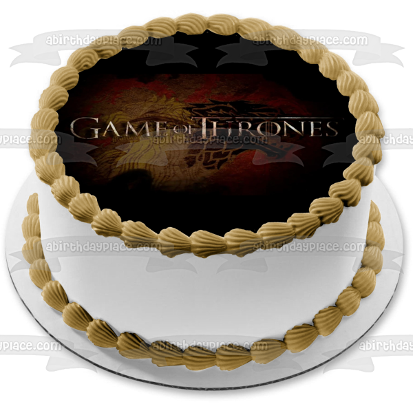Game of Thrones Direwolf Edible Cake Topper Image ABPID26953