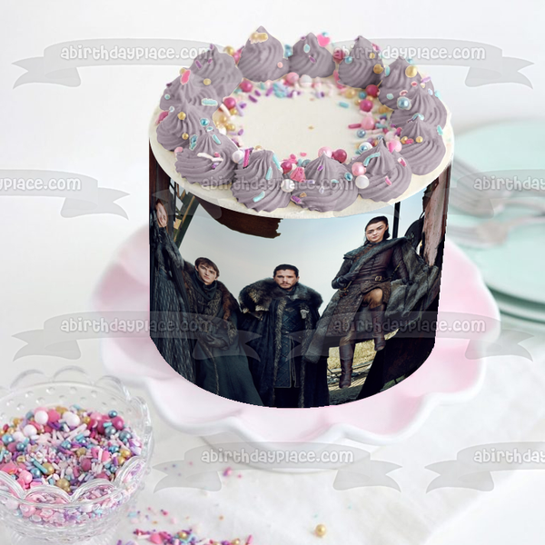 Game of Thrones Bran Stark Sansa Stark Arya Stark Edible Cake Topper Image ABPID26957