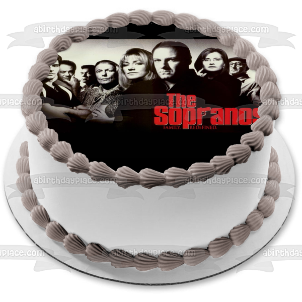 The Sopranos Family Redefined Tony Soprano Jennifer Melfi Edible Cake Topper Image ABPID27099