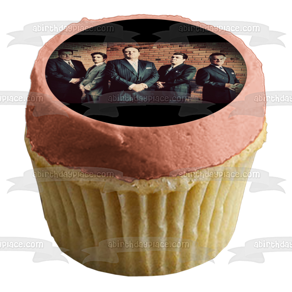 The Sopranos Tony Soprano Paulie Gualtieri Silvio Dante Big Bonpensiero Christopher Moltisanti Edible Cake Topper Image ABPID27104