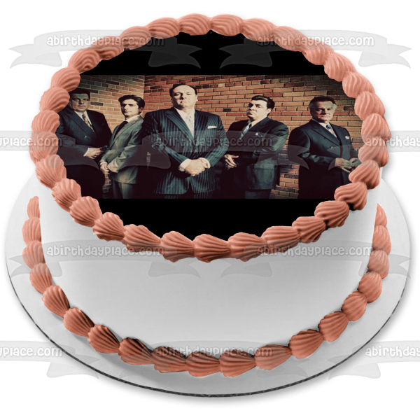 The Sopranos Tony Soprano Paulie Gualtieri Silvio Dante Big Bonpensiero Christopher Moltisanti Edible Cake Topper Image ABPID27104
