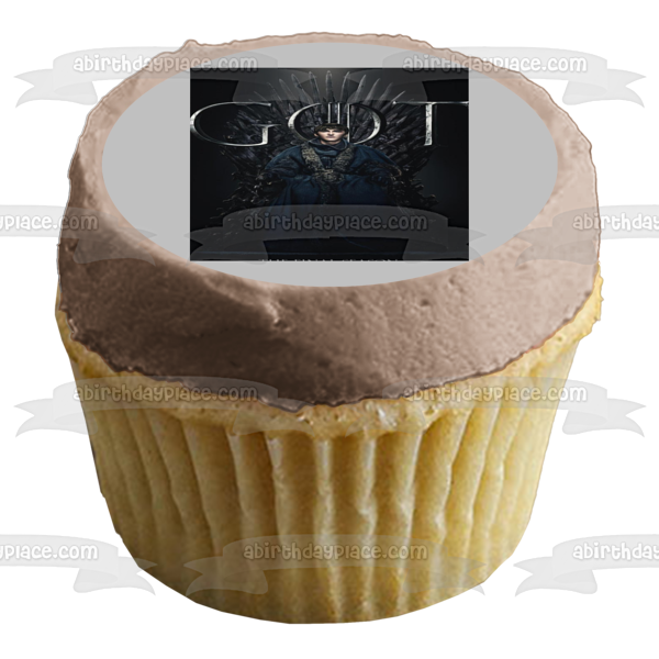 Juego de Tronos Bran Stark Trono de Hierro Fondo Negro Adorno Comestible para Tarta Imagen ABPID27317 