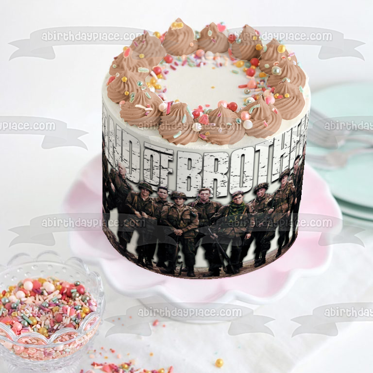 Banda de Hermanos Stsgt. Adorno comestible para tarta Joseph J. Toye Imagen ABPID27116 