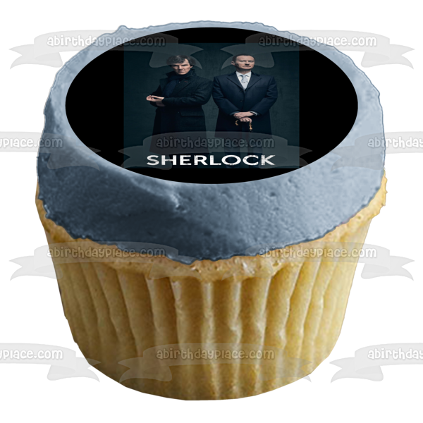 Imagen de decoración comestible para tarta de Sherlock Holmes Mycroft Holmes ABPID27120 