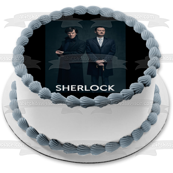 Imagen de decoración comestible para tarta de Sherlock Holmes Mycroft Holmes ABPID27120 