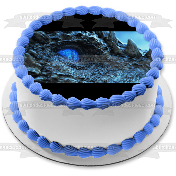 Game of Thrones Dragon Blue Eyes Edible Cake Topper Image ABPID27356