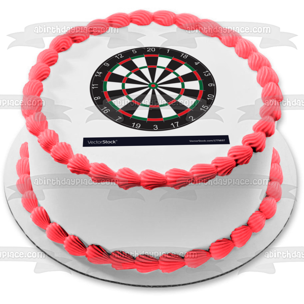 Dartboard Games Sports Edible Cake Topper Image ABPID27457