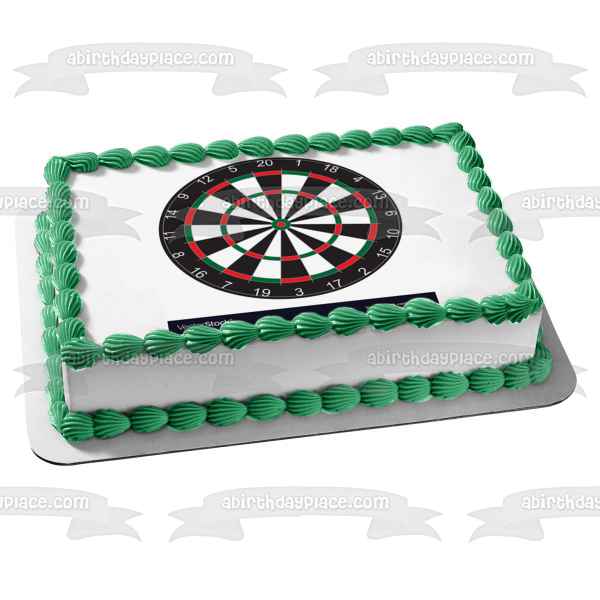 Dartboard Games Sports Edible Cake Topper Image ABPID27457