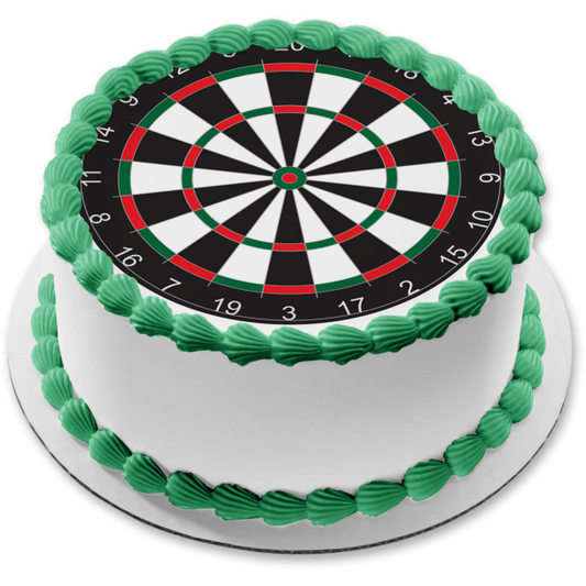 Dartboard Games Sports Edible Cake Topper Image ABPID27457