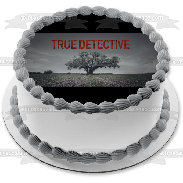 True Detective Field Tree Grey Sky Edible Cake Topper Image ABPID27176
