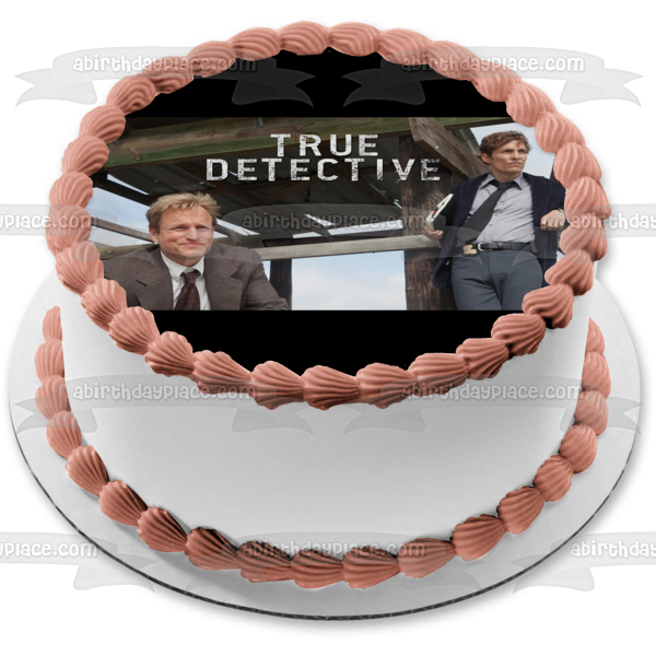 True Detective Martin Hart Rustin Cohle Edible Cake Topper Image ABPID27180