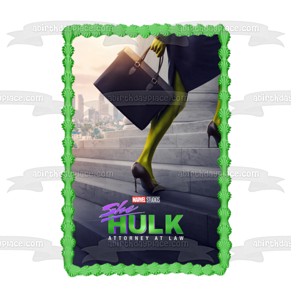 She-Hulk Attorney at Law TV Series Poster Edible Cake Topper Image ABPID56298