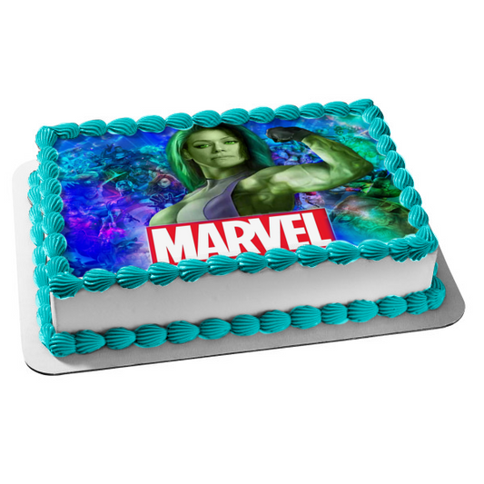 She-Hulk Attorney at Law Edible Cake Topper Image ABPID56299