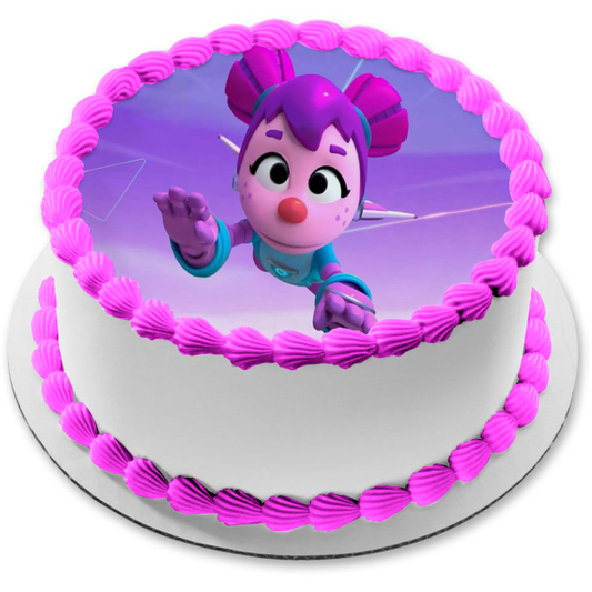 Sesame Street Mecha Builders Abby Edible Cake Topper Image ABPID56295