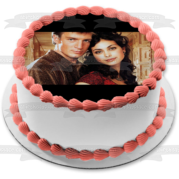 Firefly Malcom Inara Embracing Edible Cake Topper Image ABPID27194