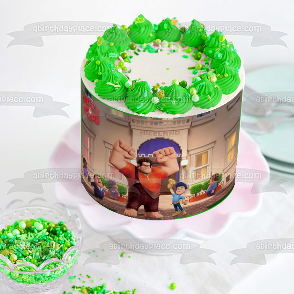 Disney Wreck-It Ralph Fix-It Felix Gene Niceland Edible Cake Topper Image ABPID27550