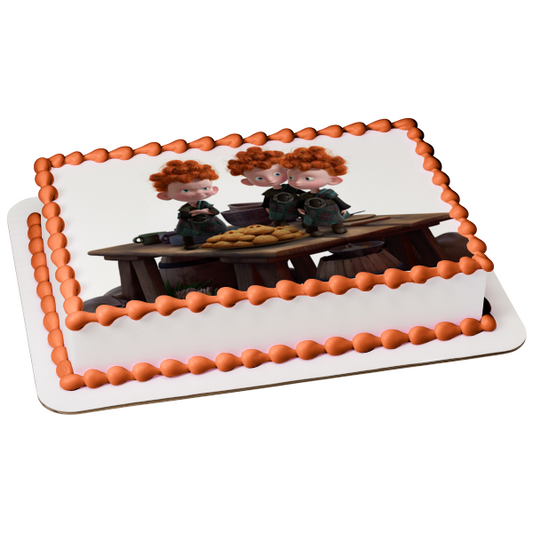 Disney Brave Harris Hubert Hamish Cookies Edible Cake Topper Image ABPID27211