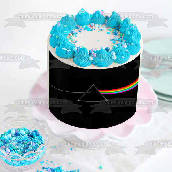 Pink Floyd the Dark Side of the Moon Album Cover Edible Cake Topper Image ABPID27299