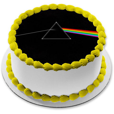 Pink Floyd the Dark Side of the Moon Album Cover Edible Cake Topper Image ABPID27299