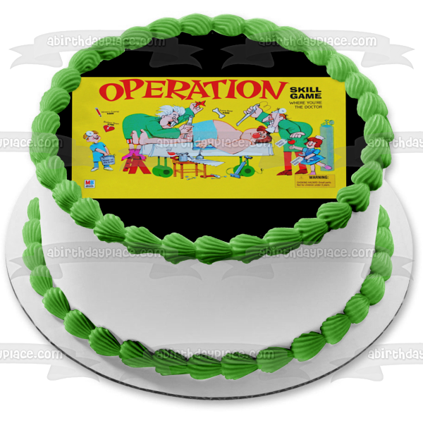 Operation Game Cover Mattel Doctors Kids Bones Edible Cake Topper Image ABPID28013