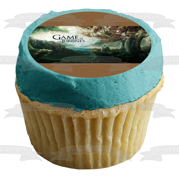 Game of Thrones Forrest Trees Mountains Edible Cake Topper Image ABPID28014