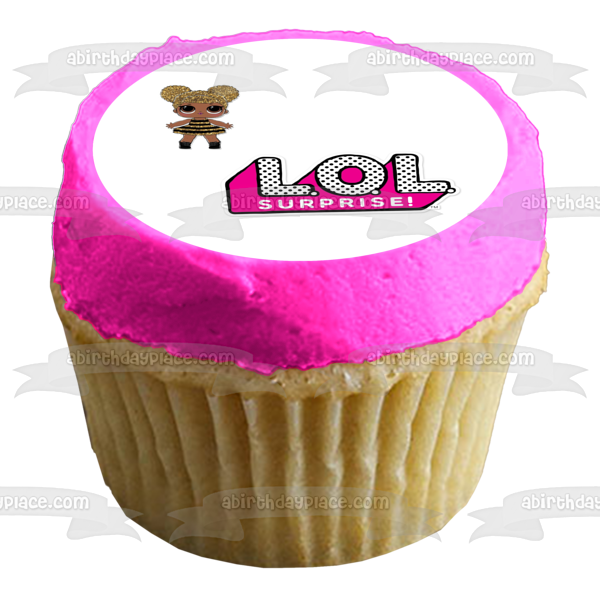 LOL Surprise Logo Queen Bee Edible Cake Topper Image ABPID28034