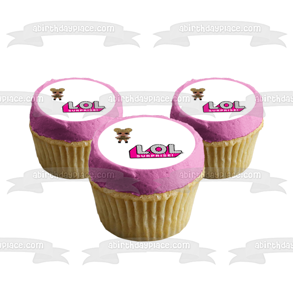 LOL Surprise Logo Queen Bee Edible Cake Topper Image ABPID28034