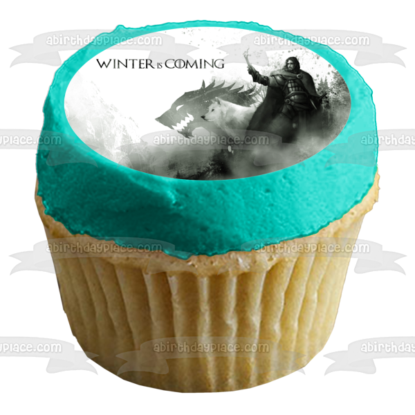 Imagen de decoración comestible para tarta de Juego de Tronos: Se acerca el invierno ABPID27818