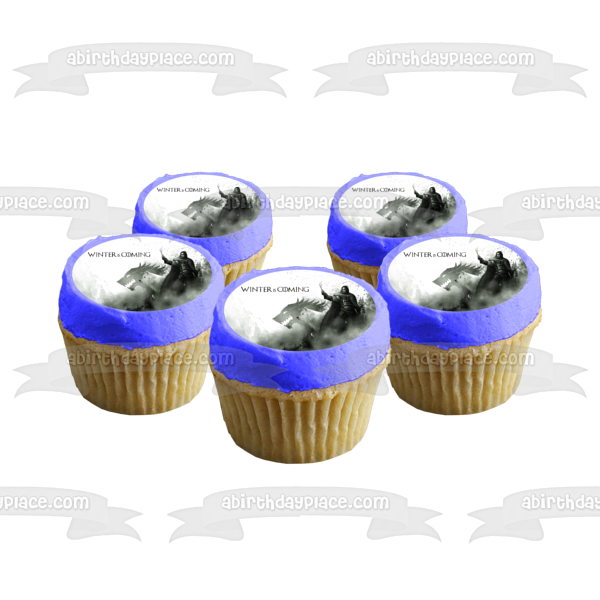 Imagen de decoración comestible para tarta de Juego de Tronos: Se acerca el invierno ABPID27818