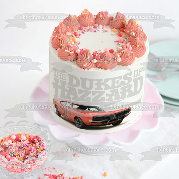 The Dukes of Hazzard Logo the General Edible Cake Topper Image ABPID49586
