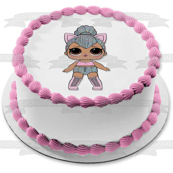 LOL Surprise Kitty Queen Edible Cake Topper Image ABPID49618