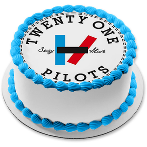 Twenty One Pilots Stay Alive Poster Edible Cake Topper Image ABPID49665