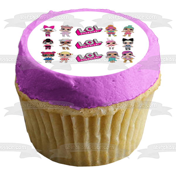 LOL Surprise Queen Bee Unicorn Troublemaker Splash Queen Edible Cake T