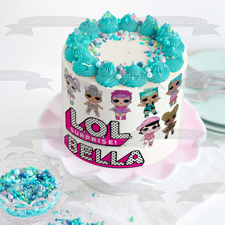 LOL Surprise Queen Bee Unicorn Troublemaker Splash Queen Edible Cake T