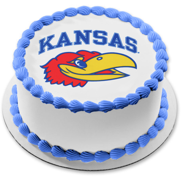 University of Kansas Jayhawks Logo Edible Cake Topper Image ABPID49706