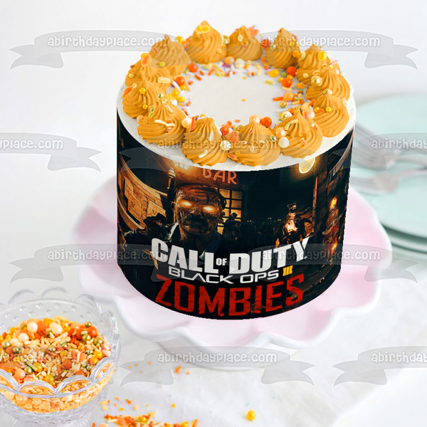 Call of Duty Black Ops 3 Zombies Edible Cake Topper Image ABPID49708