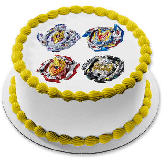 Beyblade Burst Achilles Takaratomy Takara Tomy Edible Cake Topper Image ABPID50511