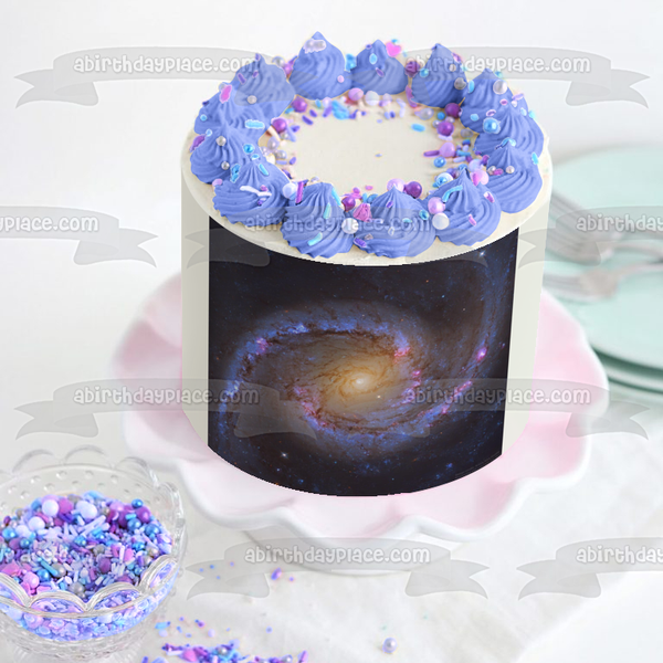 Spanish Dancer Spiral Galaxy Edible Cake Topper Image ABPID50307