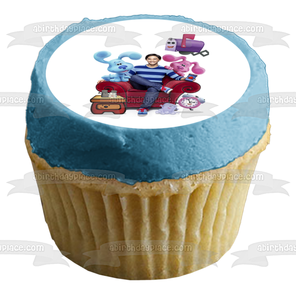 New Blues Clues with Josh and All Their Friends Edible Cake Topper Image ABPID50572