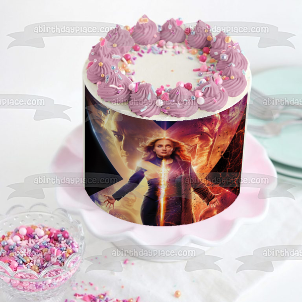 Dark Phoenix X-Men Jean Grey Marvel Edible Cake Topper Image ABPID50327