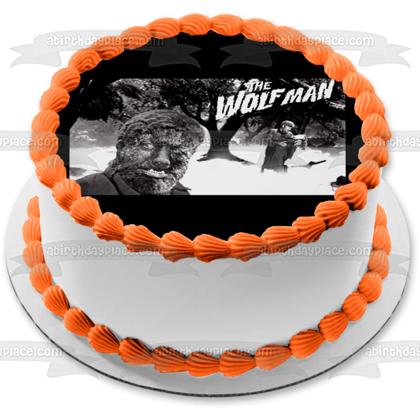 The Wolfman 1941 Black and White Lon Chaney Jr. Edible Cake Topper Image ABPID50343