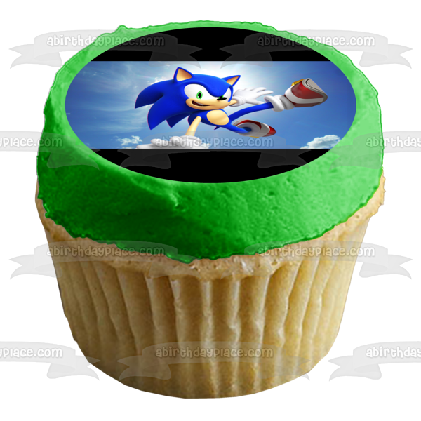Sonic the Hedgehog Edible Cake Topper Image ABPID50395
