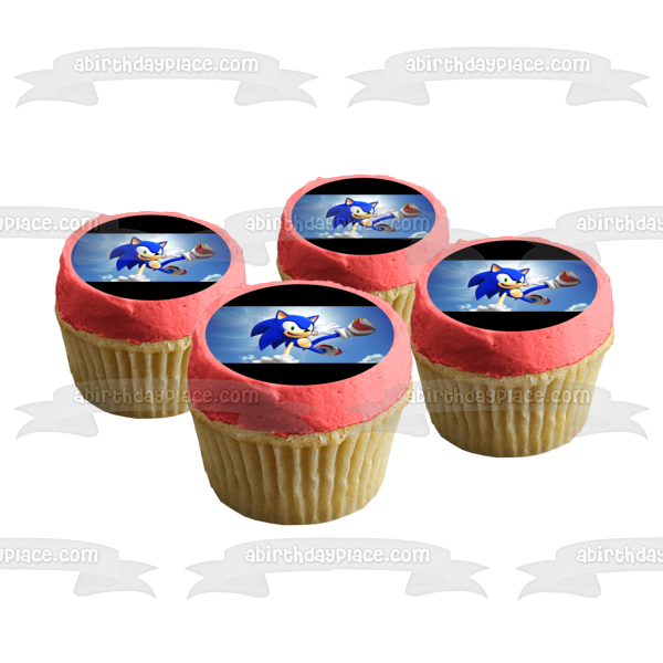 Sonic the Hedgehog Edible Cake Topper Image ABPID50395 – A Birthday Place