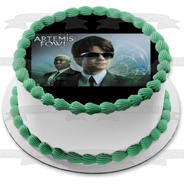 Artemis Fowl Suit Sunglasses Movie Edible Cake Topper Image ABPID50453