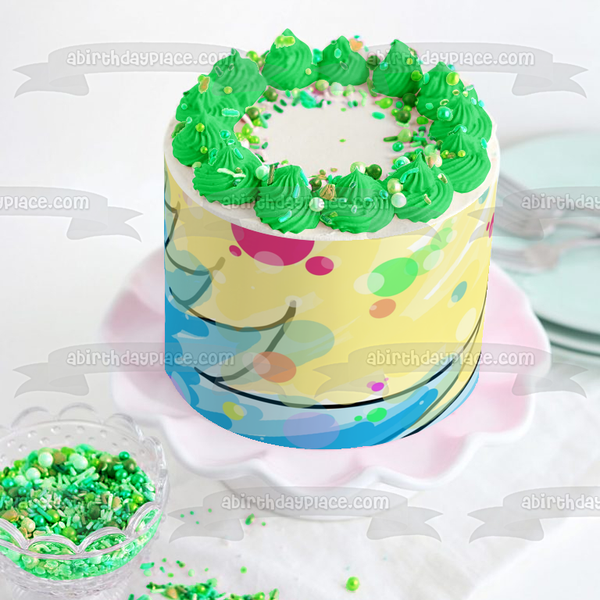 Christmas Tree Abstract Edible Cake Topper Image ABPID50688