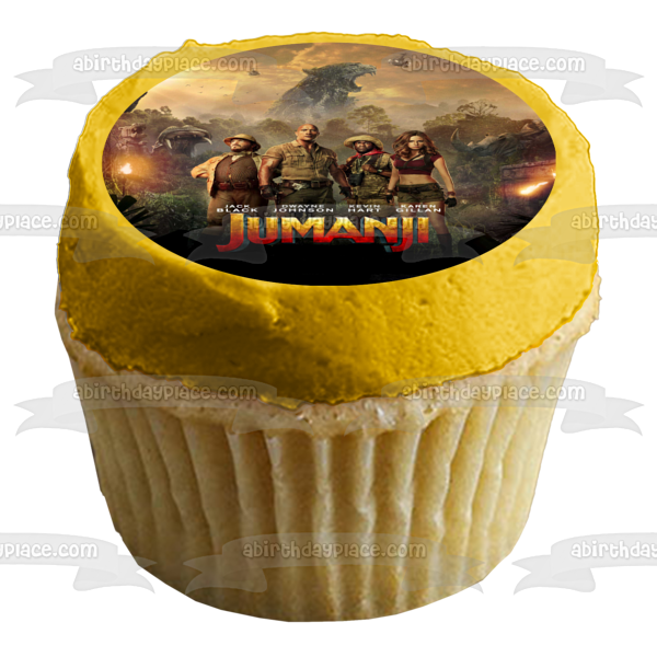 Jumanji Movie Poster Edible Cake Topper Image ABPID50491