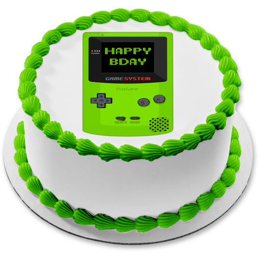 Handheld Personalizable Game Device Edible Cake Topper Image ABPID50738